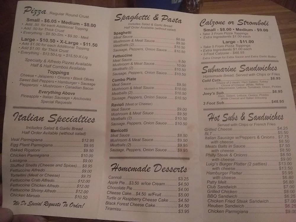 Luigi's Pizzeria Menu image 3